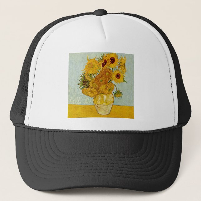 Boné Vaso de Girassóis de Vincent Van Gogh (Frente)
