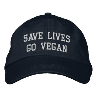 Boné Vegan Baseball (texto branco)