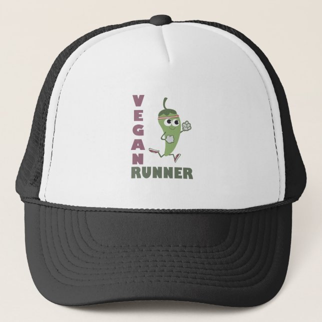 Boné Vegan Runner - Pepper em Execução (Frente)