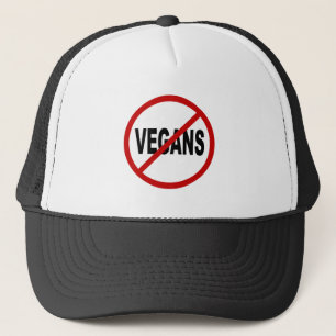 Boné Vegans do ódio Vegans/No permitidos a indicação