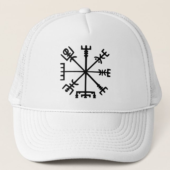 Boné Vegvísir (compasso de Viking) (Frente)