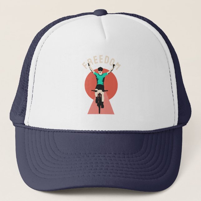 Boné Vencedor Ciclista Estilo Retro Liberdade (Frente)