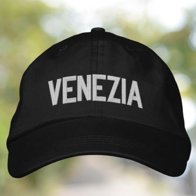 Boné Venezia Embroidered Hat (Venezia Embroidered Hat - or customize to Venice - Italian heritage travel gift)