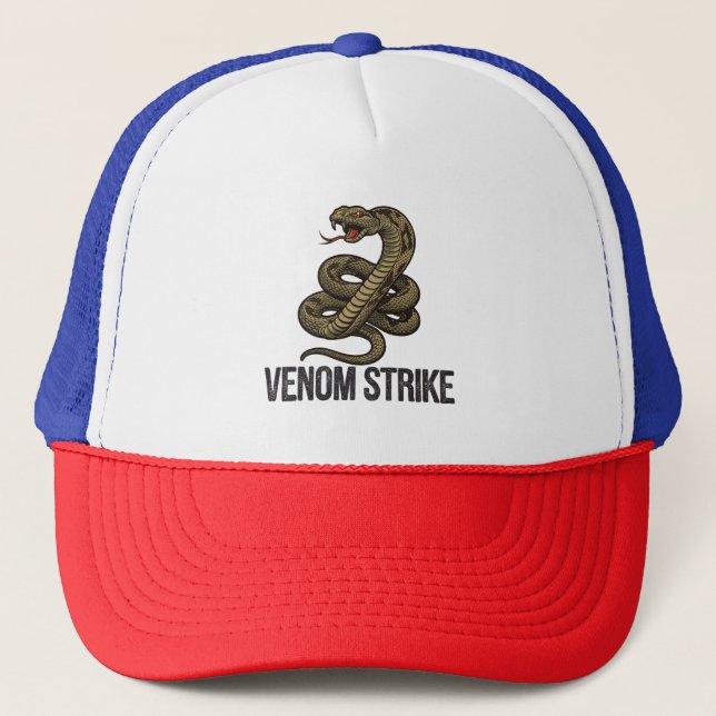 Boné Venom Fury: Greve de Cascavel Mortal (Frente)