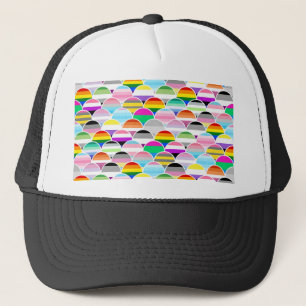 Boné Ventos de Leque da Bandeira do Orgulho LGBTQIA+ Qu