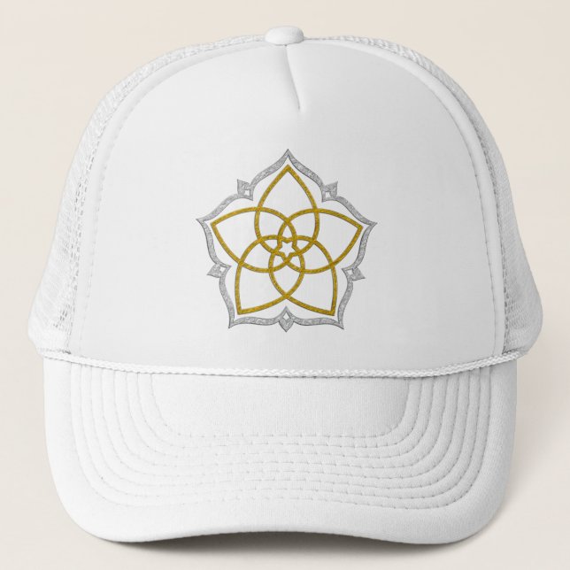 Boné VENUS FLOWER / Venusblume Lotus OURO PRATA (Frente)