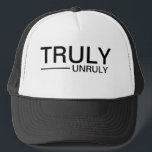 Boné Verdadeiramente Indisciplinado Dizendo<br><div class="desc">Este design pode ser personalizado na área fornecida pela alteração da foto e/ou do texto. Ou pode ser personalizado clicando em Personalizar este Modelo e, em seguida, escolhendo o clique para personalizar mais a opção e excluir ou alterar a cor do plano de fundo, adicionar texto, alterar a cor ou...</div>