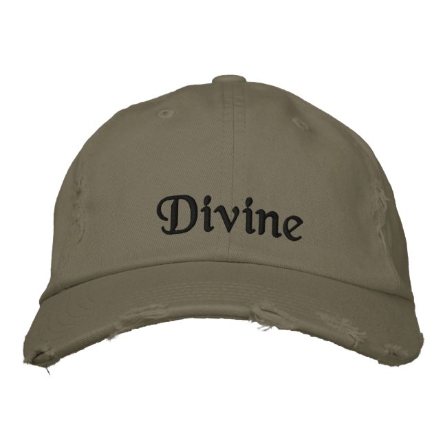 Boné Verde Azeitona Espiritual, Cuja Espiritual É Divin (Frente)