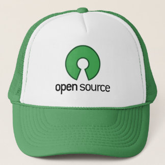 Boné verde do open source