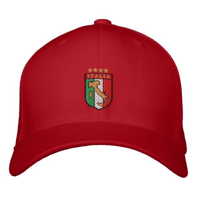 Boné vermelho de corrida para amantes do futebol i (Frente)