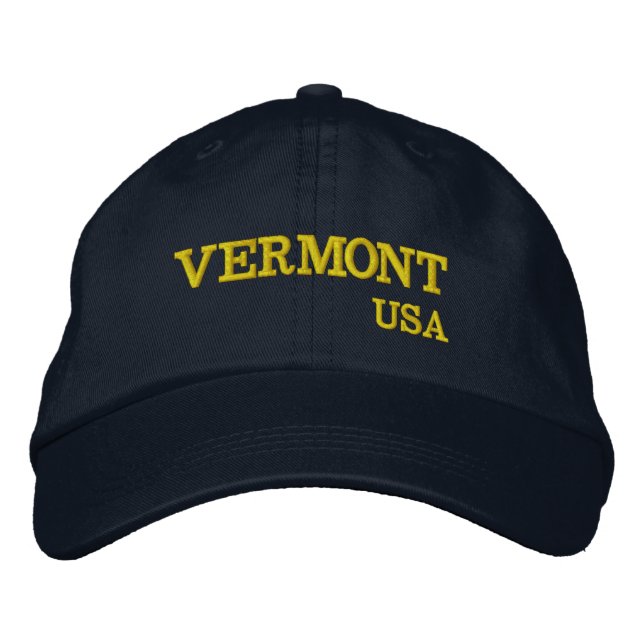 Boné Vermont EUA Embroiderou Hat (Frente)