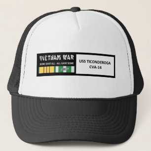 BONÉ VETERANO DE GUERRA DO VIETNAME DE USS TICONDEROGA