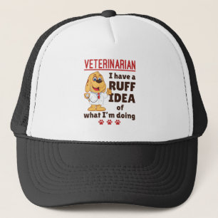 Boné Veterinário Fofo Médico Animal Dogtor Ruff Ideia