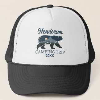 Boné Viagem de Acampamento Familiar Personalizada