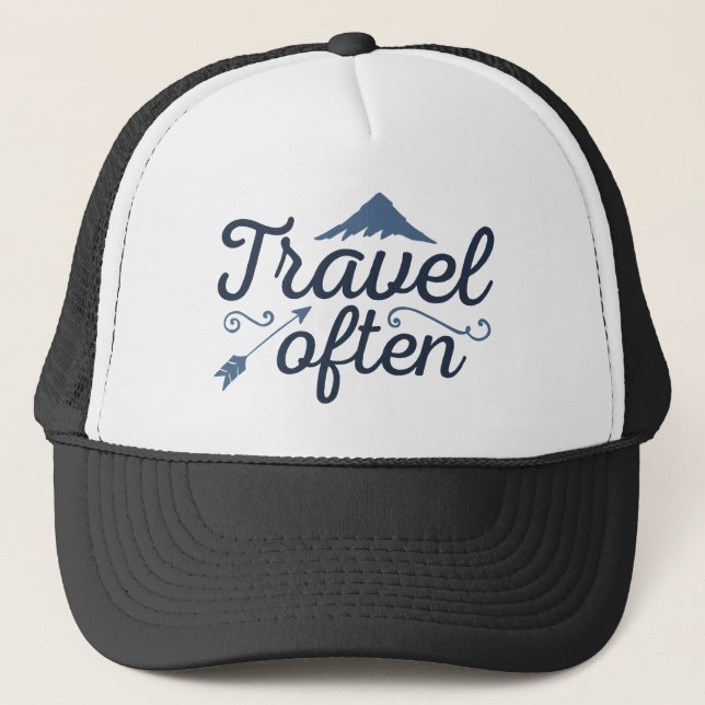 Boné Viagem frequentemente (Frente)