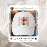 Boné Vibes de queda e chapéu de caminhoneiro cruzado<br><div class="desc">Aceite o conforto do outono com as Vibes de queda na moda e o Chapéu Cruzeiro. Este chapéu desenhado por costume apresenta uma cruz de madeira amarrada com um arco bonito, captando perfeitamente o espírito da estação. ・ Ajustável de 17" a 24" para ajustado qualquer tamanho de cabeça ・ 100%...</div>