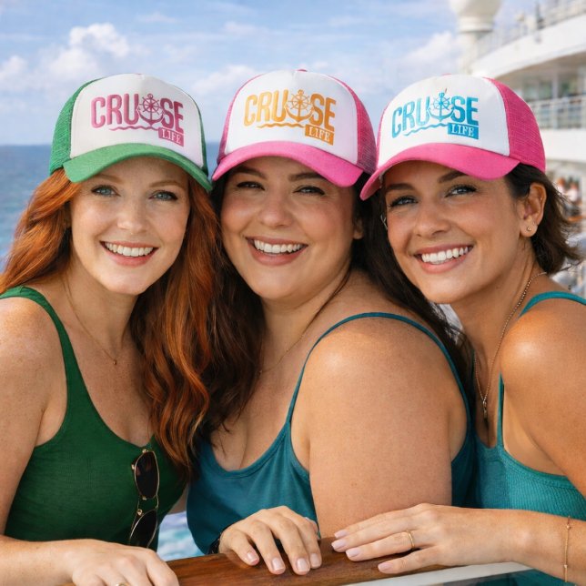 Boné Vida de Cruzeiro (Fun Cruise Hats for those that love living the #CruiseLife)