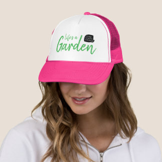 Boné Vida é um Jardim Rosa Chapéu