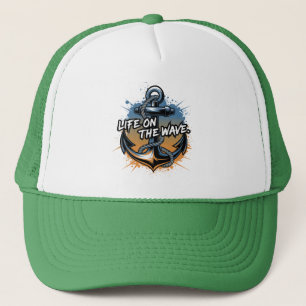 Boné Vida no Wave Trucker Hat - Perfeito para Ocean L