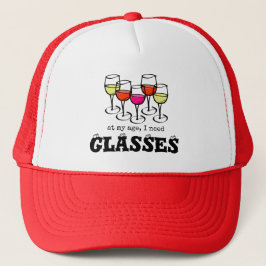 Boné Vidro De Cartoon Na Minha Idade, Preciso De Óculos