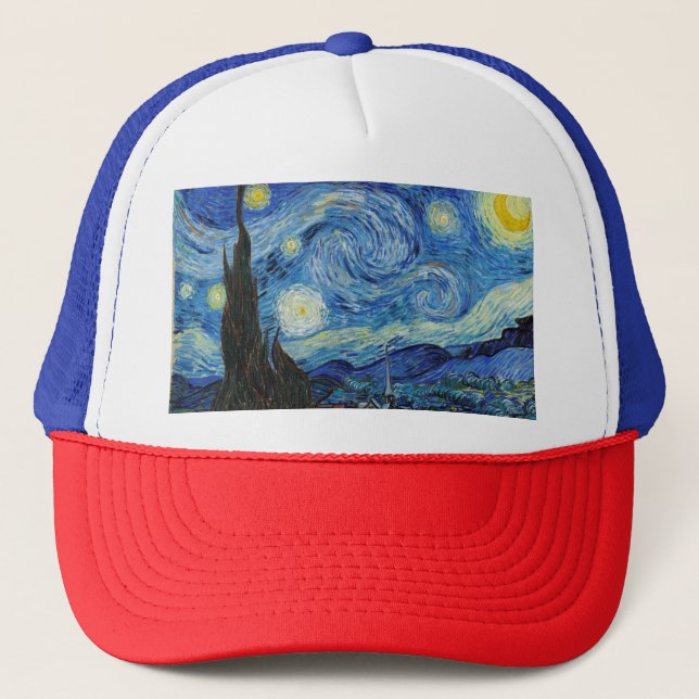 Boné Vincent Van Gogh Starry Night Vintage (Frente)