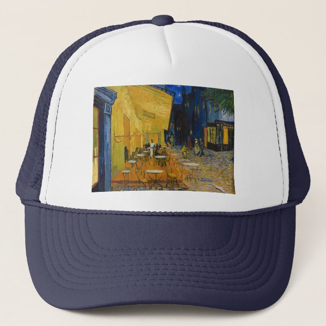 Boné Vincent van Gogh - Terraço do Café à Noite (Frente)