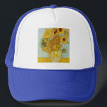 Boné Vincent Van Gogh - Vase com Doze Girassóis<br><div class="desc">Vase com Doze girassóis / Vase avec douze tournesols - Vincent Van Gogh,  agosto de 1888 - Sunflower 1888 terceira versão (F456)</div>