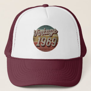 BONÉ VINTAGE 1969 HOMENS MULHERES ANIVERSÁRIO PRESENTE