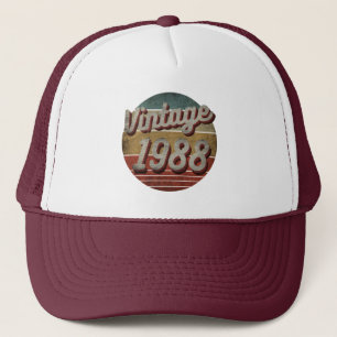 BONÉ VINTAGE 1988 HOMENS MULHERES ANIVERSÁRIO PRESENTE 