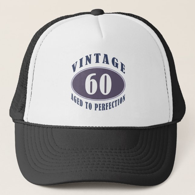 Boné Vintage 60º Aniversário Oferece Para Homens (Frente)
