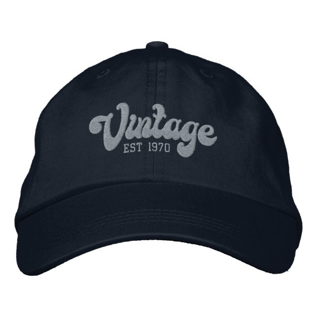 Boné Vintage - Ano Personalizado Estabelecido (Frente)
