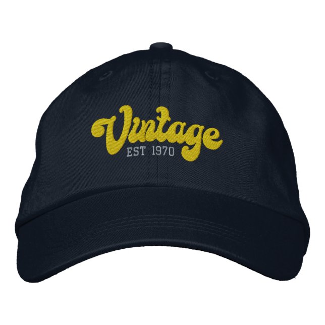Boné Vintage - Ano Personalizado Estabelecido (Frente)