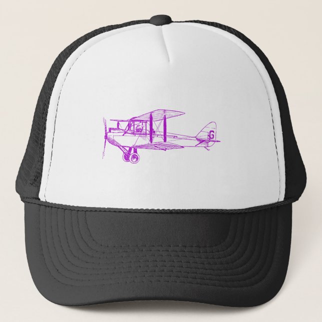 Boné Vintage Biplane - Roxo (Frente)