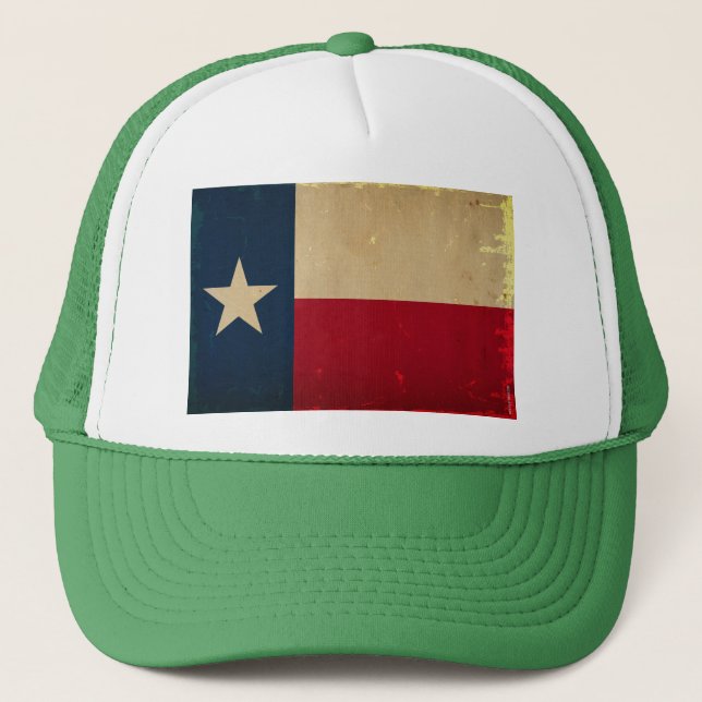 Boné VINTAGE da bandeira do estado de Texas (Frente)