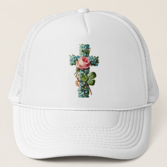 Boné Vintage Floral Cross (Frente)