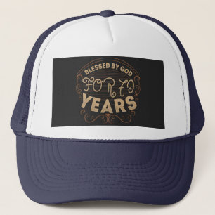 Boné vintage Funny, 70 anos dizendo citação