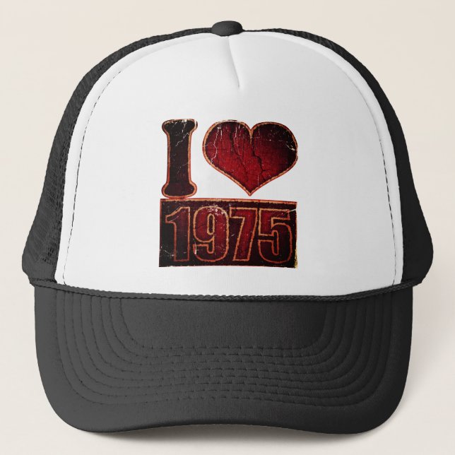 Boné Vintage I Heart 1975 (Frente)