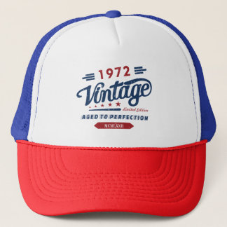 Boné Vintage Limited Edition 1972 Com Idade Para A Perf