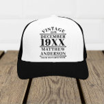 Boné Vintage personalizada envelhecida em perfeição<br><div class="desc">Vintage personalizada envelhecida até à perfeição design pode ser um presente excelente para seus amigos ou familiares,  ou você mesmo pode usá-lo.</div>