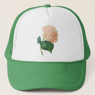 Boné Vintage Pink Hydrangea Hortensia Flower por Redout