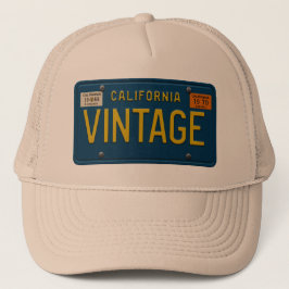 Boné Vintage - Retro 1969 California License Plate