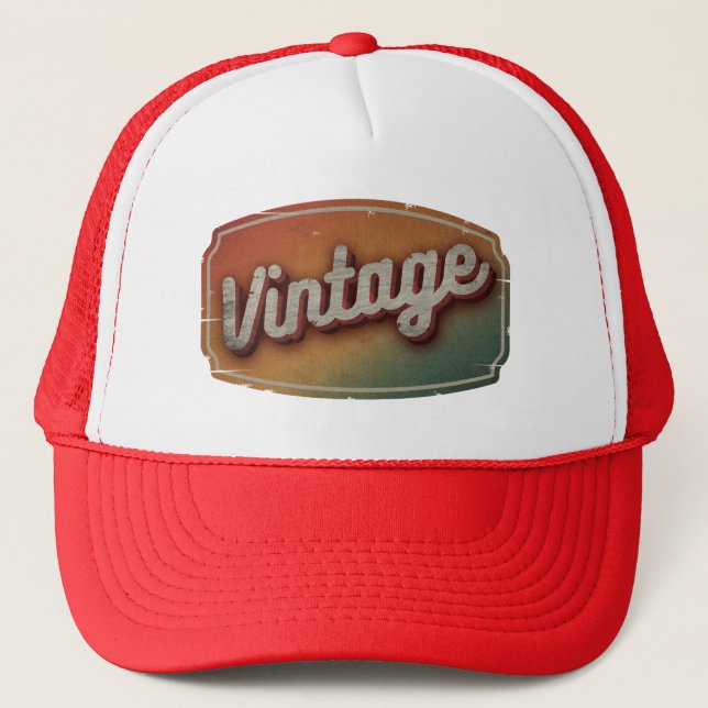 BONÉ VINTAGE RETRO CLASSIC GIFT TRUCKER HAT (Frente)