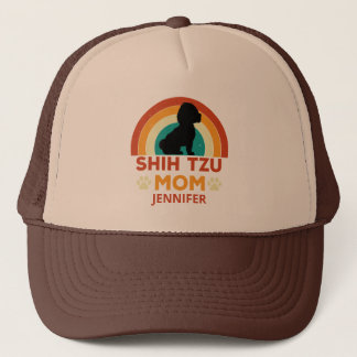 Boné Vintage Shih Tzu Dog Mãe Sunset Personalizado