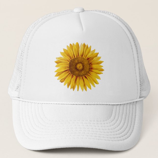 Boné Vintage Sunflower Happy Flower (Frente)