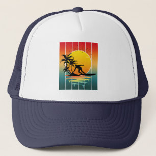 Boné Vintage Sunset Surfing Ocean Surf
