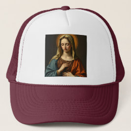 Boné Virgem Mary Renascance Style Trucker Hat