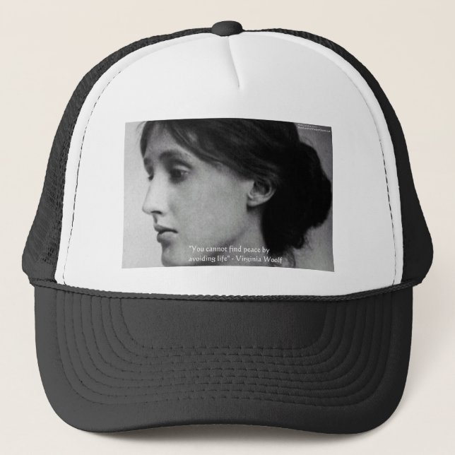 Boné Virginia Woolf "Find Peace" Wisdom Quote Gifts (Frente)