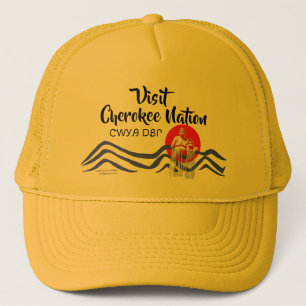 Boné Visite Cherokee Nation Trucker Hat