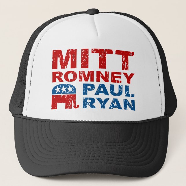 Boné Vitória do voto do funcionamento de Romney Ryan (Frente)