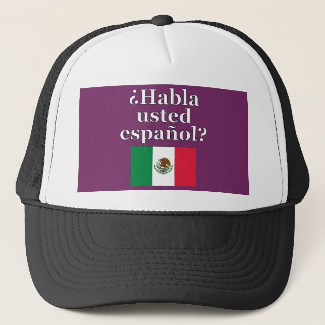 Boné Você fala espanhol? Em espanhol. Sinalizador (Frente)